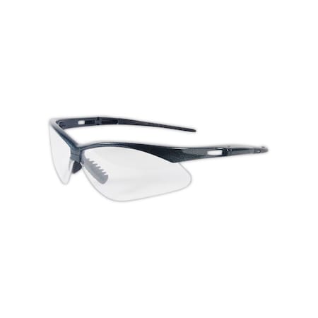 Magid Safety Glasses, Anti-Fog, Clear Lens, Black Frame, 1 PR Y777MBAFC